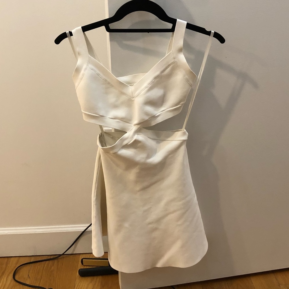 White BCBG Maxazria dress